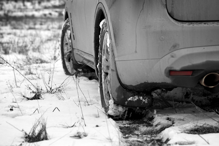 voiture sale hiver